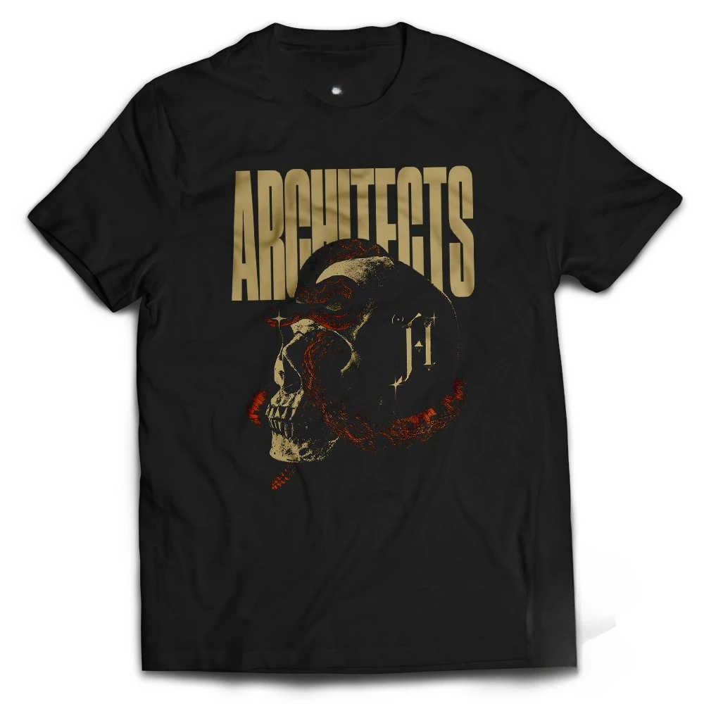 Kaos الفرقة المهندسين المعماريين انظر الأحمر تي شيرت معدني Baju Musik Metalcore صيف جديد خمر موضة الرجال المرأة قطنية عالية الجودة