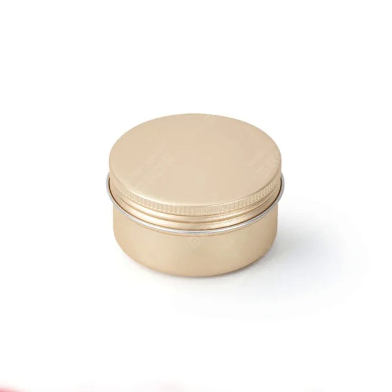 10/20/50pcs Golden aluminum Jar 30ML Empty Case 60g Black Tins Lip Balm Cans Cream Pots Cosmetic Container 120g MC1351