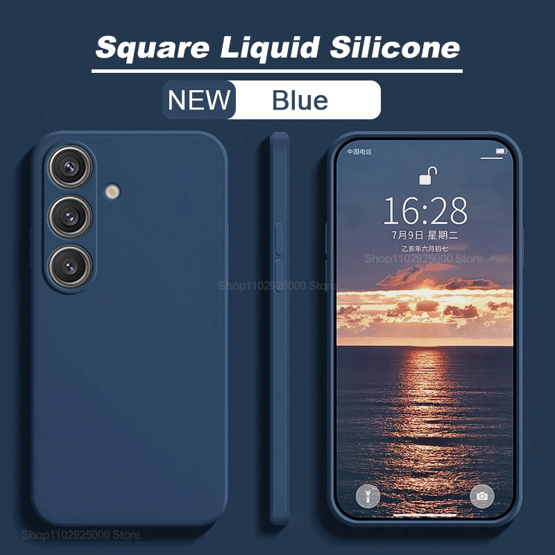S26 S25 Ultra Hülle Quadratische Flüssigsilikon-Handyhüllen für Samsung Galaxy S26 S25 S24 S 25 S23 S22 Ultra Plus Hülle Weiche TPU-Abdeckung – Detail 8