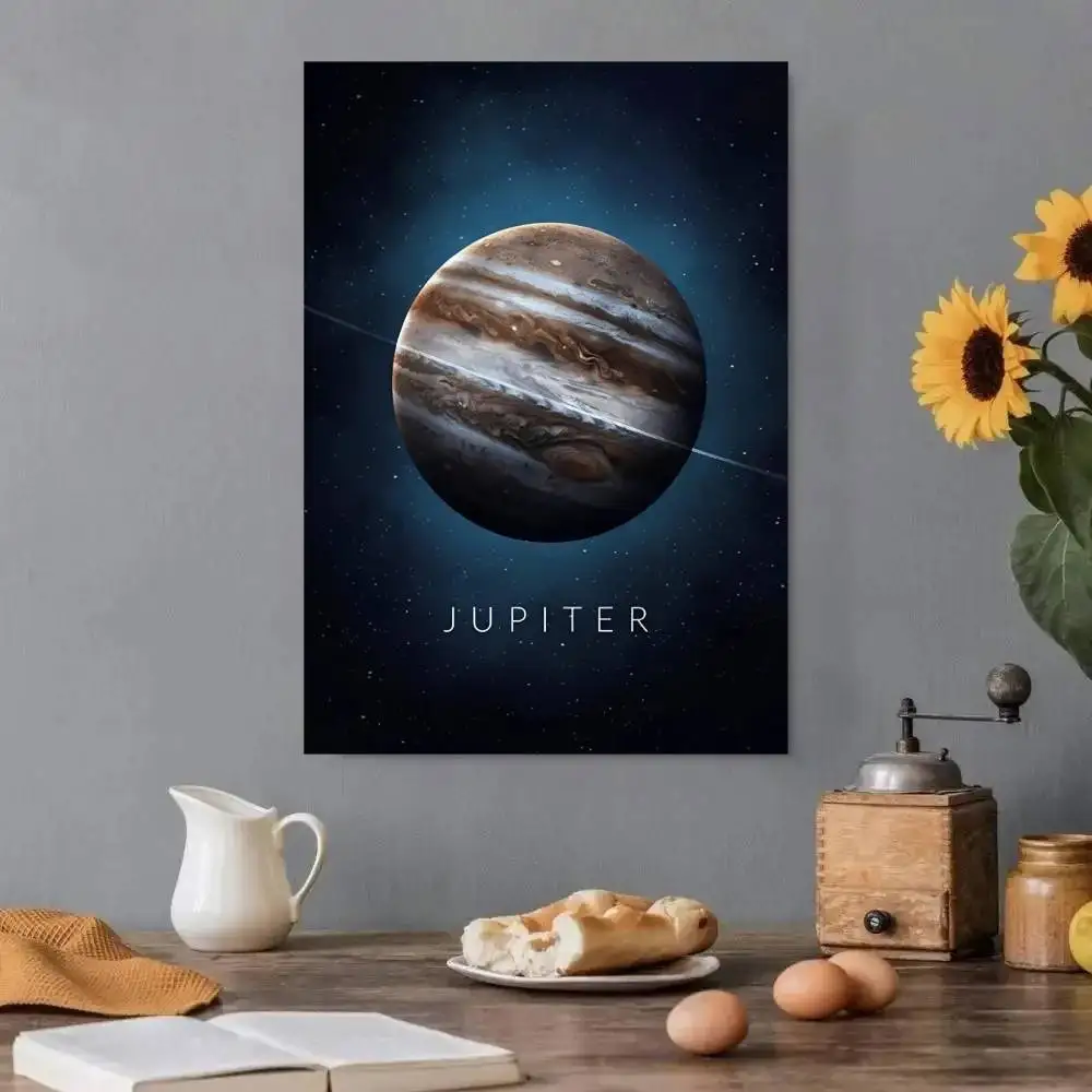 الشمس فينوس صورة الشمال نمط المشارك زحل المريخ الأرض بلوتو كوكب طلاء جدران غرفة نوم السرير غرفة المعيشة مدخل جدارية #6