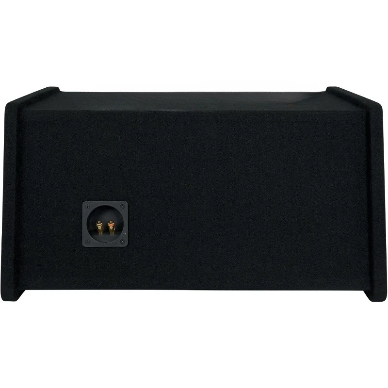 مضخم صوت للسيارة RV1010P مزدوج 10 بوصة 1000 وات في صندوق حاوية فرعية بفتحات تهوية، أسود