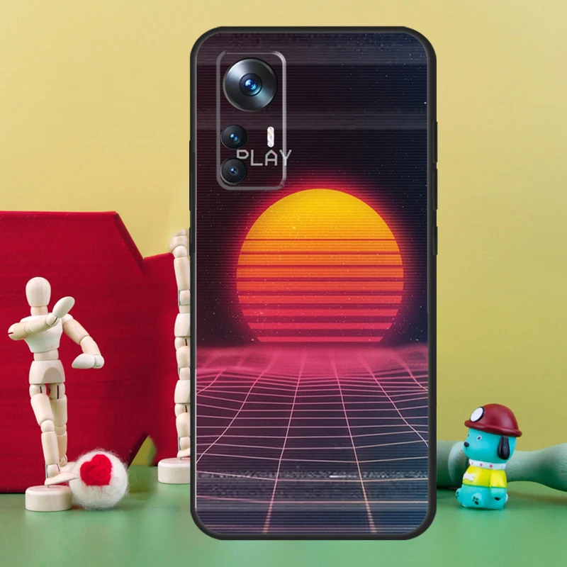 80S Vaporwave Retro Synthwave Sunset For Xiaomi 13 11T 12T Pro 12 Lite 12X Phone Case For POCO X3 X4 X5 F5 Pro F4 GT F3 M5s C40