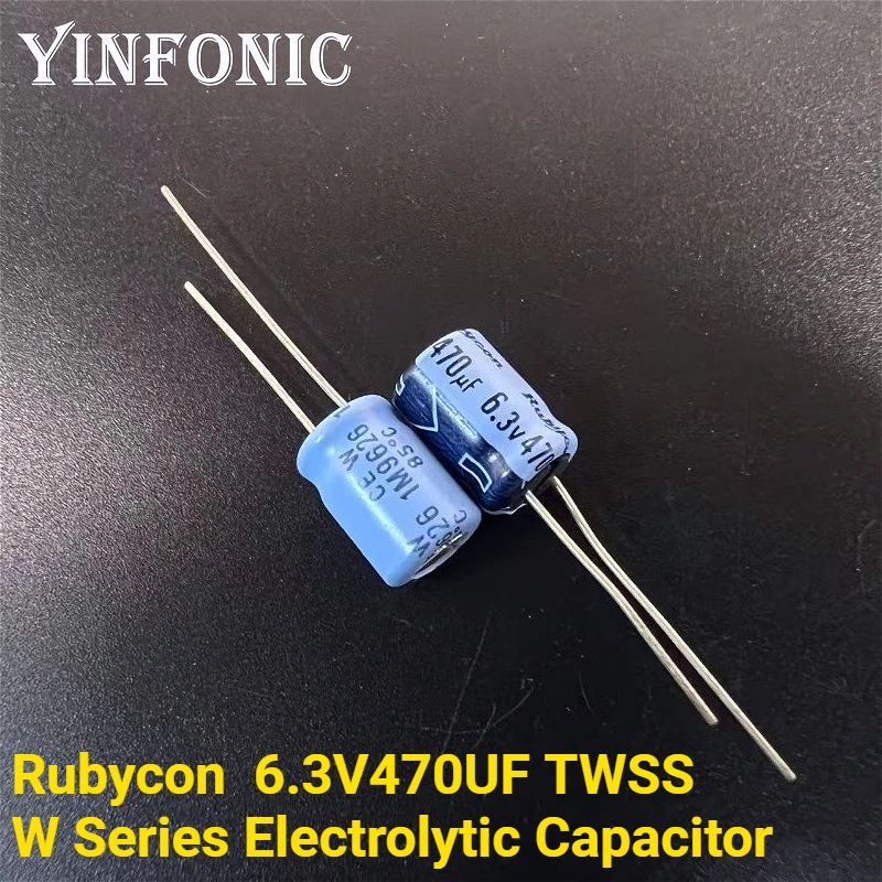 20 Stück/100 Stück Rubycon 6,3 V470 UF TWSS W-Serie 8 x 11,5 mm 470 uF/6,3 V Aluminium-Elektrolytkondensator