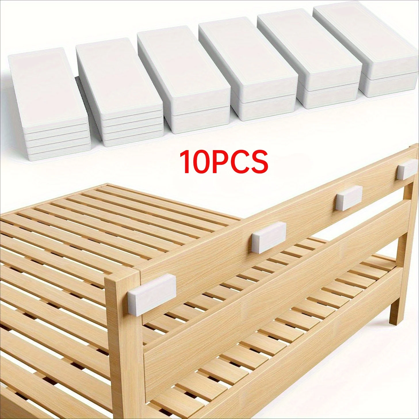 10Pcs EVA Foam Double Sided Adhesive Pads Black Furniture Protection Bumper Stickers for Bed Frame Sofa Legs Chairs