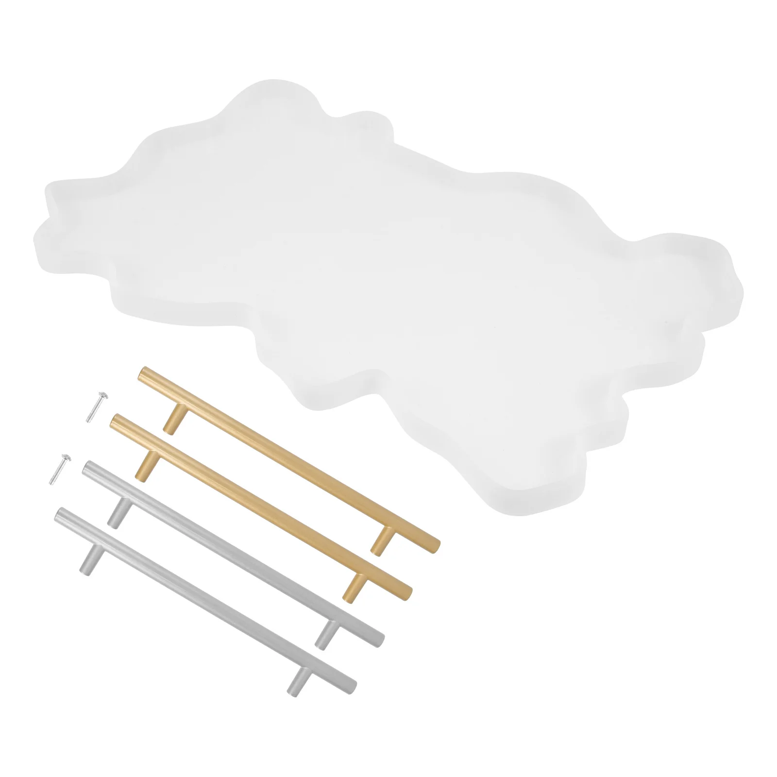 1Set Silicone Tray Mold Irregular Shape DIY Plate Mold Jewelry Crystal Epoxy Decorative Storage Tray Craft Making