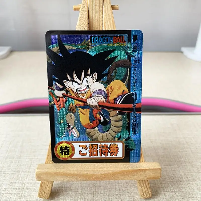 

Аниме Dragon Ball DIY ACG настольная боевая игра бронзовая марля преломление Коллекционная карта Son Goten игрушки для мальчиков подарки на день рождения
