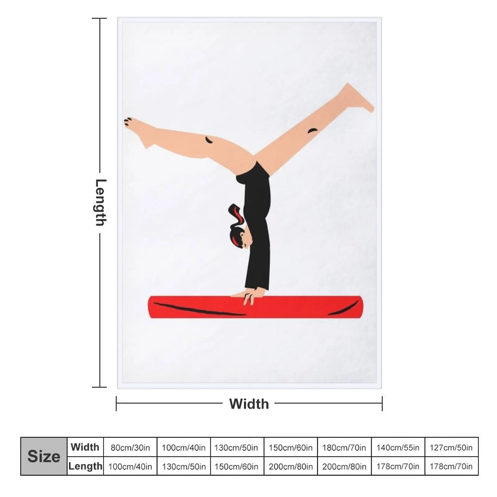 Gymnastics for woman Throw Blanket Soft Beds blankets and throws Blankets