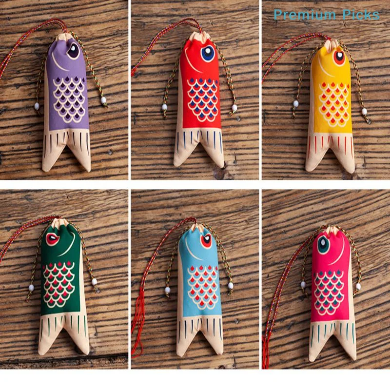 Koi Carp Blessing Bag Pendant Hanfu Decoration Graduation Gift Lucky Pouch Sachet Jewelry Bags Koi Carp Blessing Bag Coin Purse