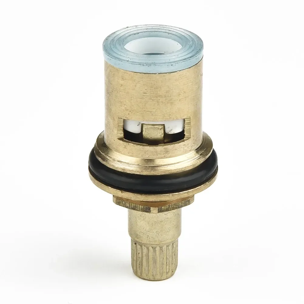 Kraan Vervanging 1/4 Turn G1/2 "Keramische Schijf Cartridge Hot Cold Tap Klep G1/2 Volledig Koperen 20mm Quick Opening Kraan