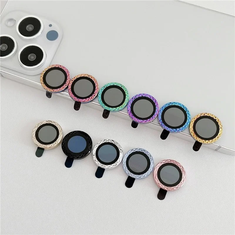 2-3Pcs Purple Glass Camera Lens Protector Cover For IPhone 14 15 ProMax 14 Plus 16 13 Mini Protection 13 14 15 Pro Accessories