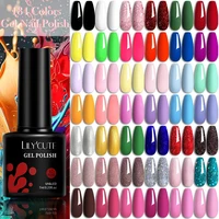 LILYCUTE-esmalte de uñas de Gel colorido, 7ML, 129 colores de larga duración para manicura, Base semipermanente, capa superior, barniz de Gel UV para decoración de uñas