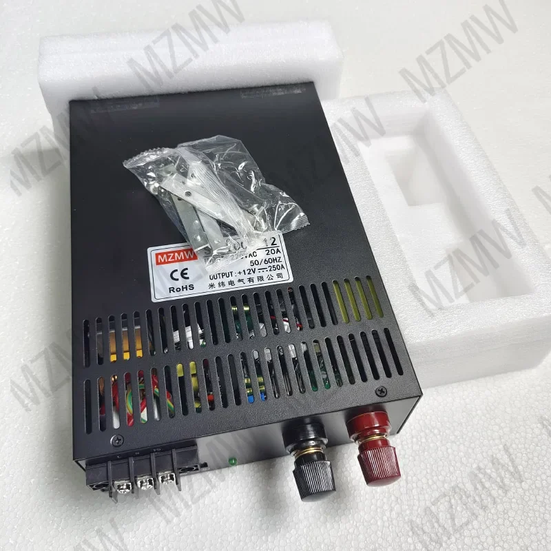 MZMW 3000W Switching Power Supply 110/220V/380V AC TO DC 0-12V 15V 200A 24V 36V 48V 60V 80V 110V 220V 300V CC/CV Adjustable SMPS