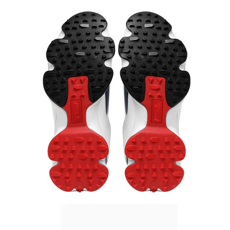 Men's White Waterproof Golf Shoes Lightweight Rotating buckle Fitness Spikeless Men Non-slip Golf Golfer Training Golf Sneakers