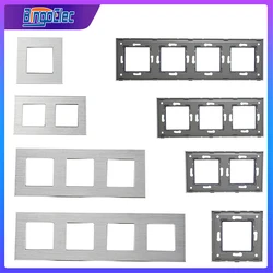 Bingoelec Luxury Aluminum Alloy Panel Frame Black Hotel Panel Vertical and Horizon Frame 1 2 3 4 5 Frames Panel Only DIY Module