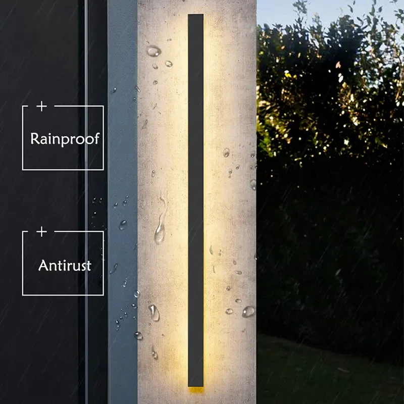 

Waterproof Outdoor Wall Lamp IP65 Long Wall Lights Led Aluminum Light Garden Villa Porch Sconce Light 110V 220V Sconce Luminaire
