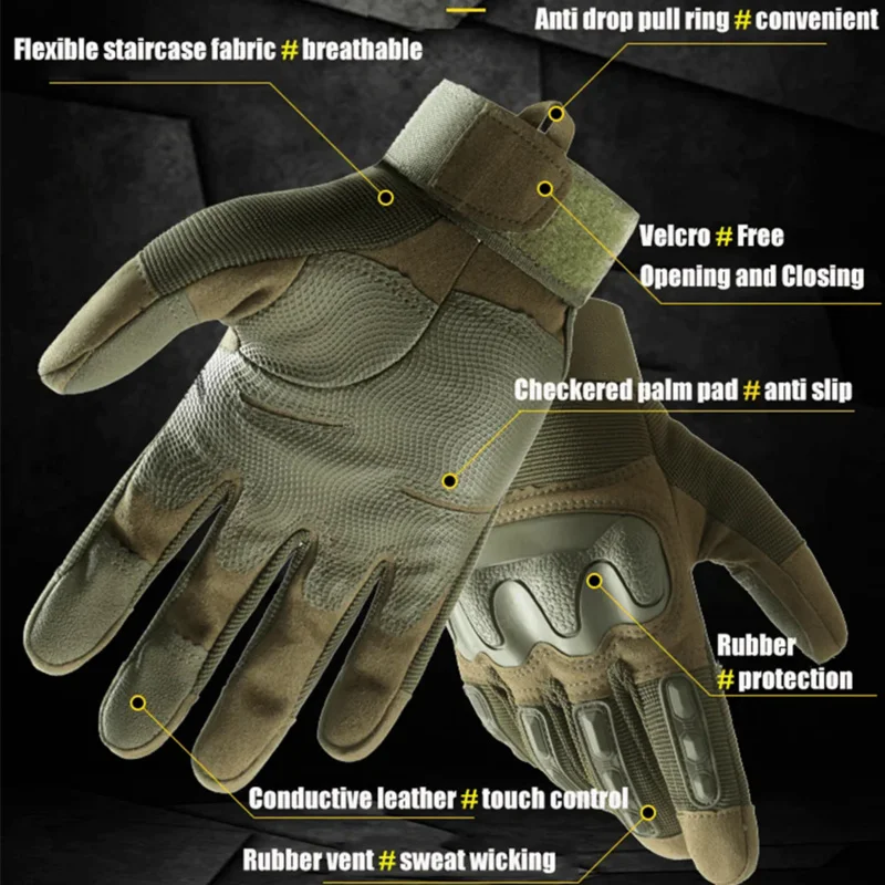 Offroad Cyclist's Motorcycle Gloves Full Finger, Breathable & Touchscreen-Ready for Summer Riding,Racing And Hiking Adventures