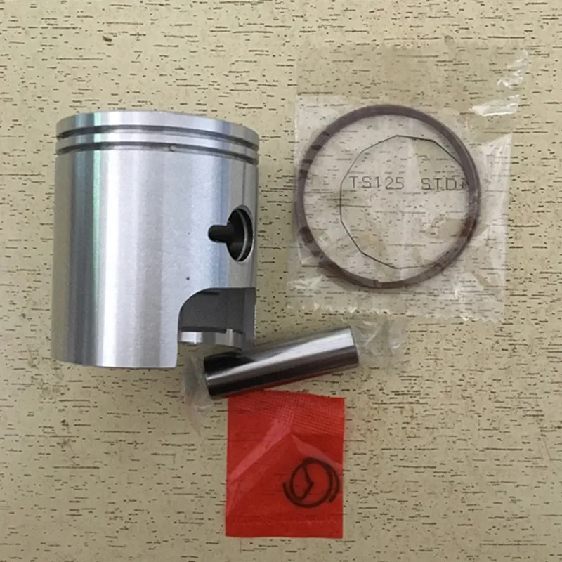 Motorcycle Engine Parts STD +25 Bore Size 56mm 56.25mm Pin 14mm Piston Ring Kit For Suzuki TS125 2 Stroke 125cc TS 125