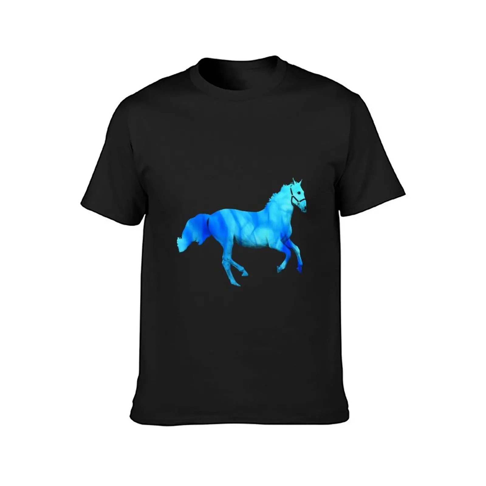 Flaming horse T-Shirt Short sleeve tee animal prinfor boys tshirts for men