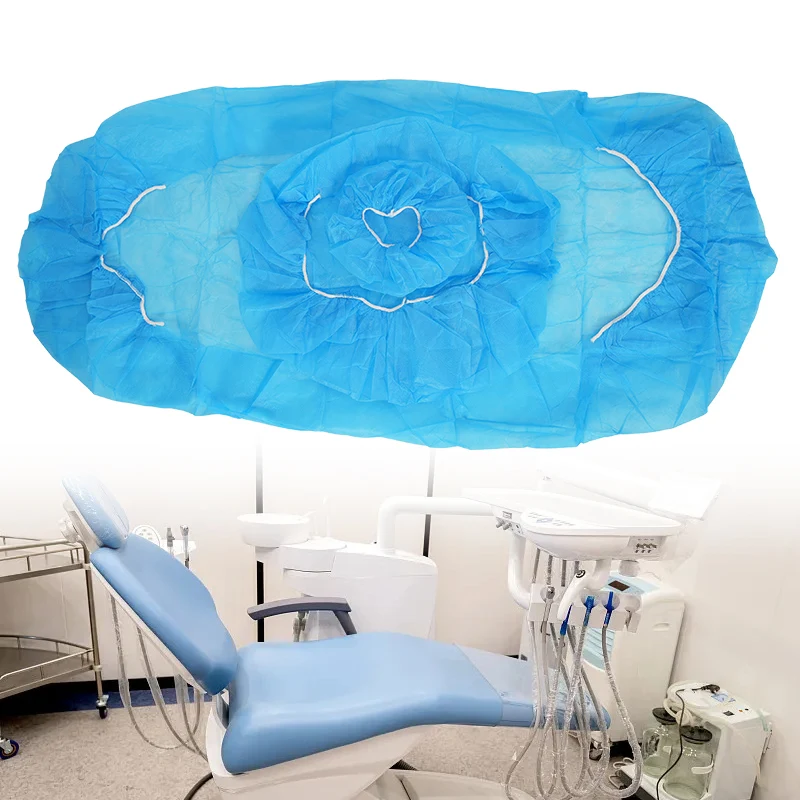 5sets Dental Chair Seat Cover Separated Type Non-woven Table Cover Disposable Dental Chair Spare Parts Accesories