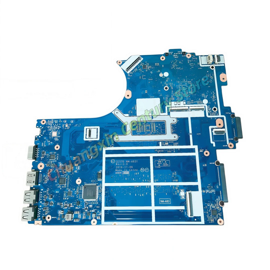 For Lenovo Thinkpad E570 Laptop motherboard NM-A831 with CPU I5-7200U I7-7500U UMA/GPUI 100% Tested Fully Work