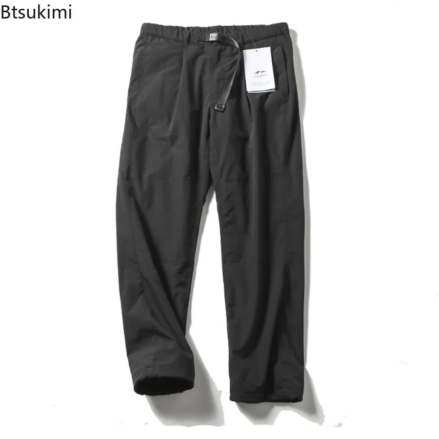 Thiened Fleece Warm Casual Pants for Men Winter Outdoor Windbreak Waterproof Cargo Pants Hikking Climbing Straight Sweatpant Man