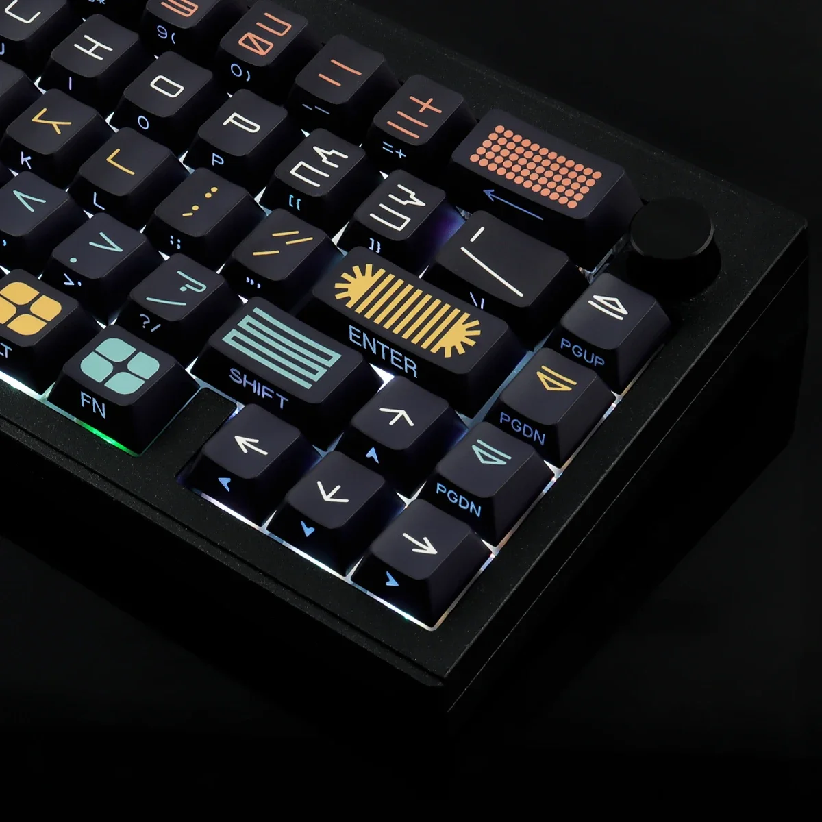 

Прозрачный колпачок для клавиш с боковой гравировкой expo 131, оригинальная высота, PBT, полная пятисторонняя термосублимация