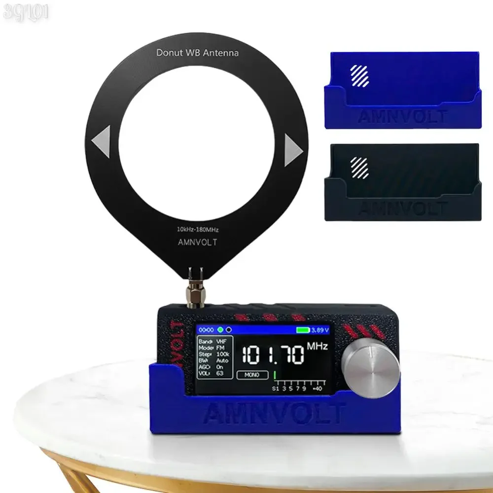 V3S AMNVOLT Mini SI4732 DSP راديو استقبال راديو قوس FM AM SSB LSB USB كامل النطاق راديو الجيب مع Hi-Z مضخم ضوت سماعات الأذن