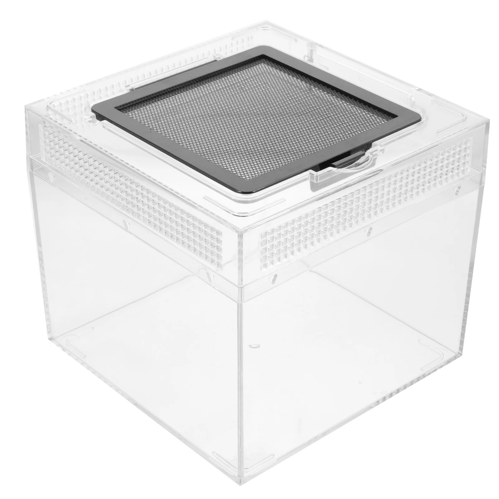 

Transparent Reptile Enclosure Durable Habitat Box Ventilated Lizard Breeding Cage Magnetic Seal For Tarantula Gecko Snake