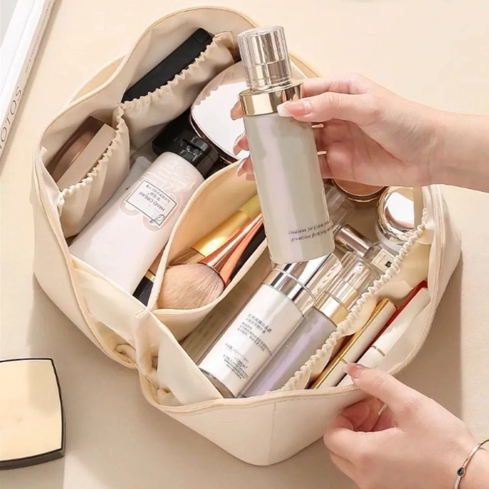 

Большая вместительная портативная косметичка из искусственной кожи, водонепроницаемая многофункциональная дорожная сумка для туалетных принадлежностей для мужчин