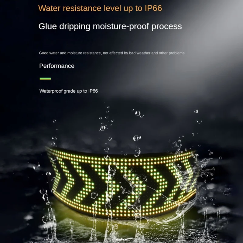 Panneau LED Pixel Flexible, USB, 5V, Technologie LED, RVB, Affichage du Texte Défilant et de l\'Animation, 16x64 LED, 9, 2x ino ,2 cm, Facile à