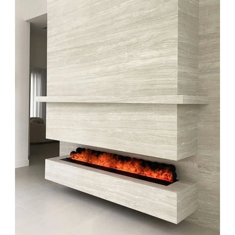 Customized Decor Flame Electric Fireplace Heater Insert 1800mm Led Smart Luxury Fireplace Electric Fireplace