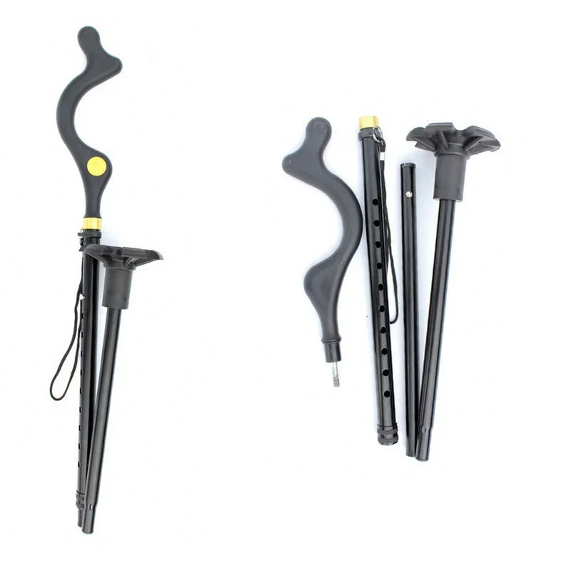 New design Portable Foldable Non-slip Elderly Cane Posture Cane Outdoor Hiking Crutch Walking Stick