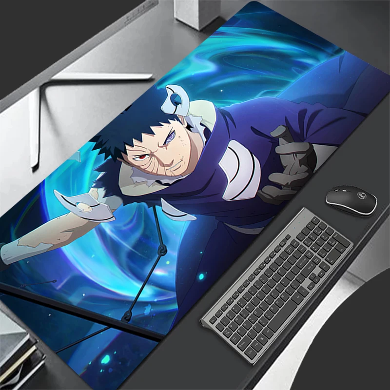 Mouse Pad Anime Carpe Large Naruto Obito Uchiha PC Gamer Computer Mausepad Varmilo Keyboard Gaming Accessories Extended Desk Mat