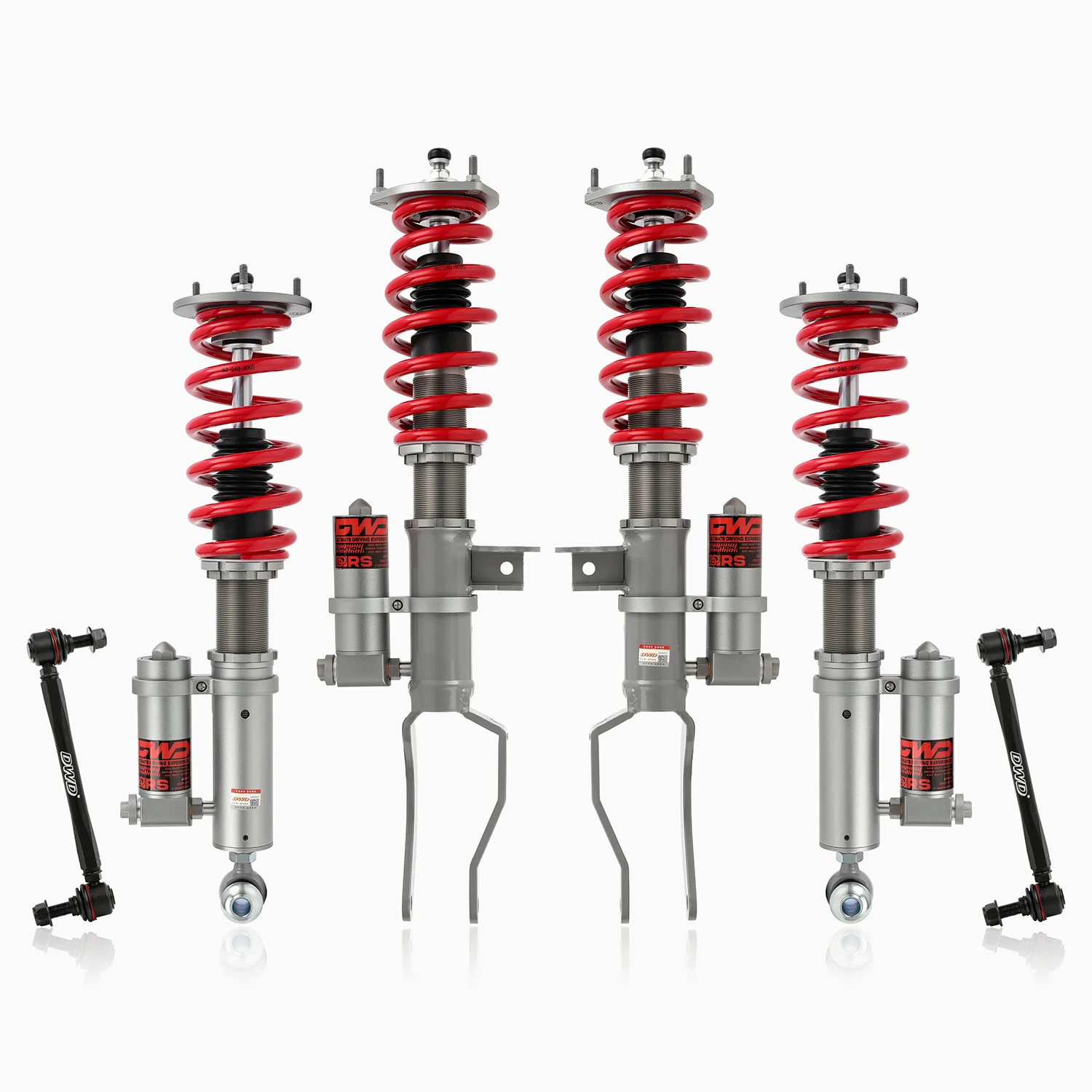 2Way Monotube Coilover with Reservoir Rebound and Compression Damping Adjustable for BMW 5 Series F10 10-16