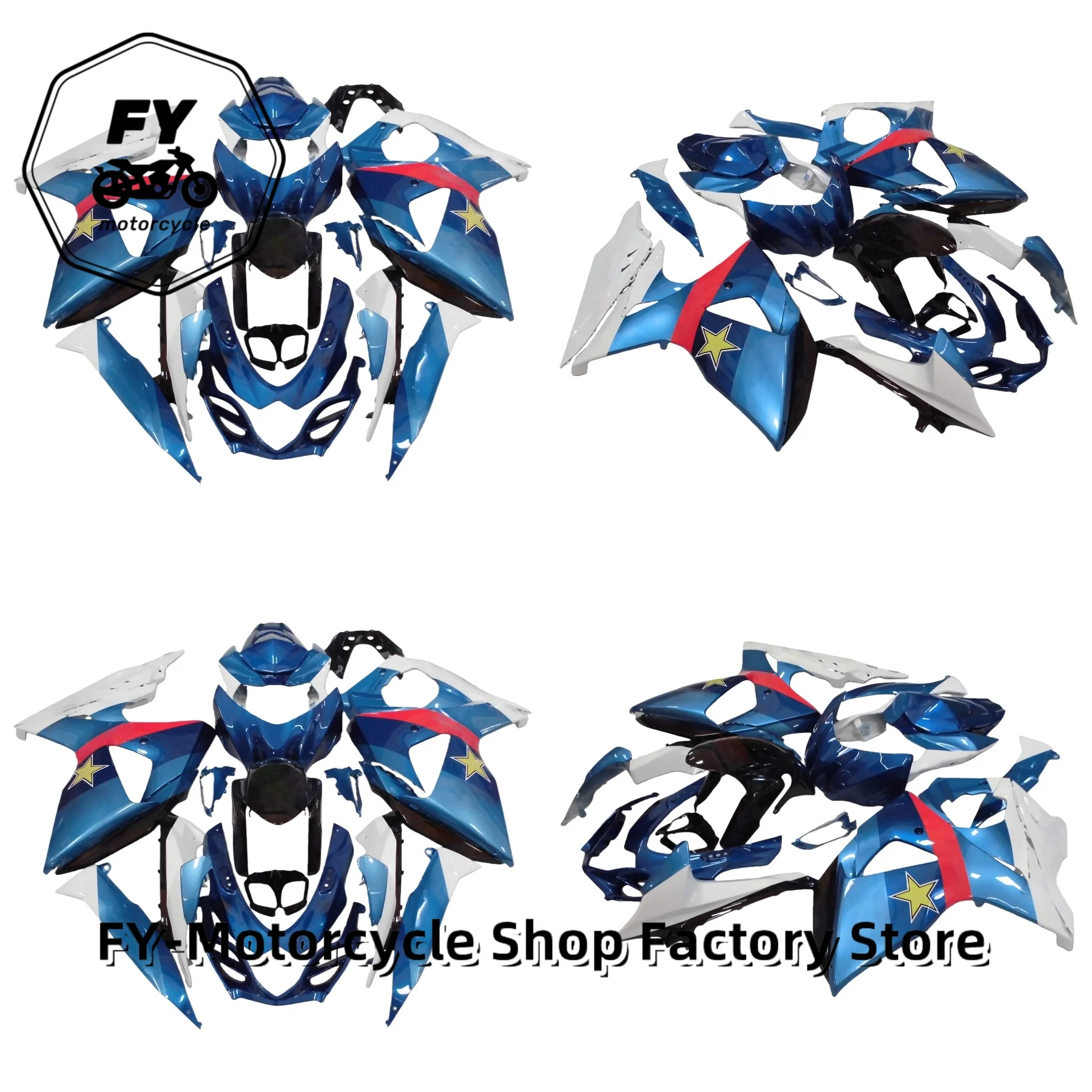Full Fairing Assembly Kit Fit For Suzuki GSXR1000 K9 09-16 ABS Injection Pre-Drilled Complete Motorcycle Bodywork Set