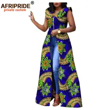 African Maxi Dress with Ankara Print #4