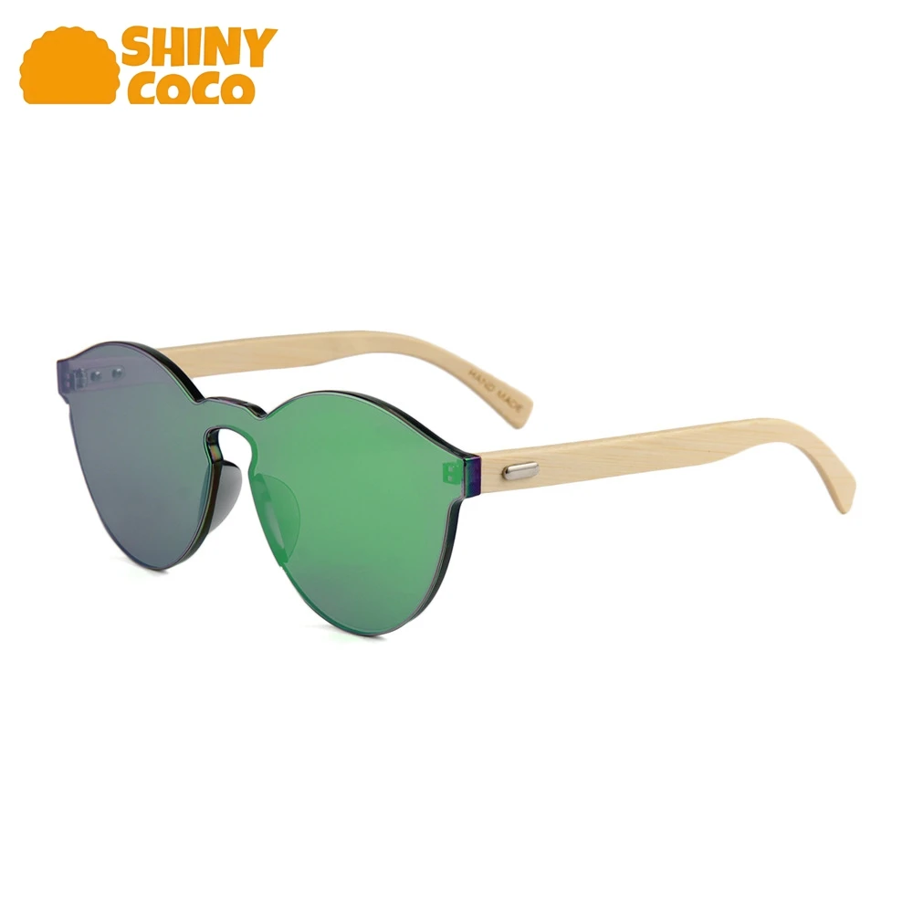 

ShinyCoCo Luxury Brand Bamboo Wood Sunglasses UV 200 300 400 Sun Protection Fashionable Frameless Sunglasses For Women Men