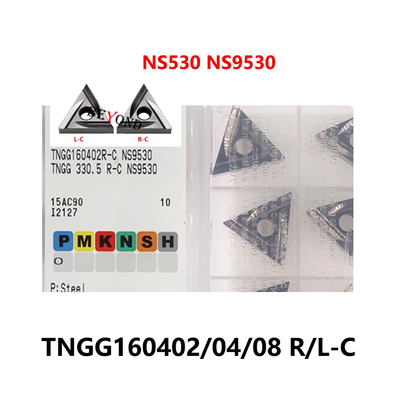 

100% оригинал TNGG160404L-C NS9530 TNGG160408L-C NS530 TNGG160402L TNGG160404R TNGG160408R Твердосплавные вставки TNGG 160404 160408