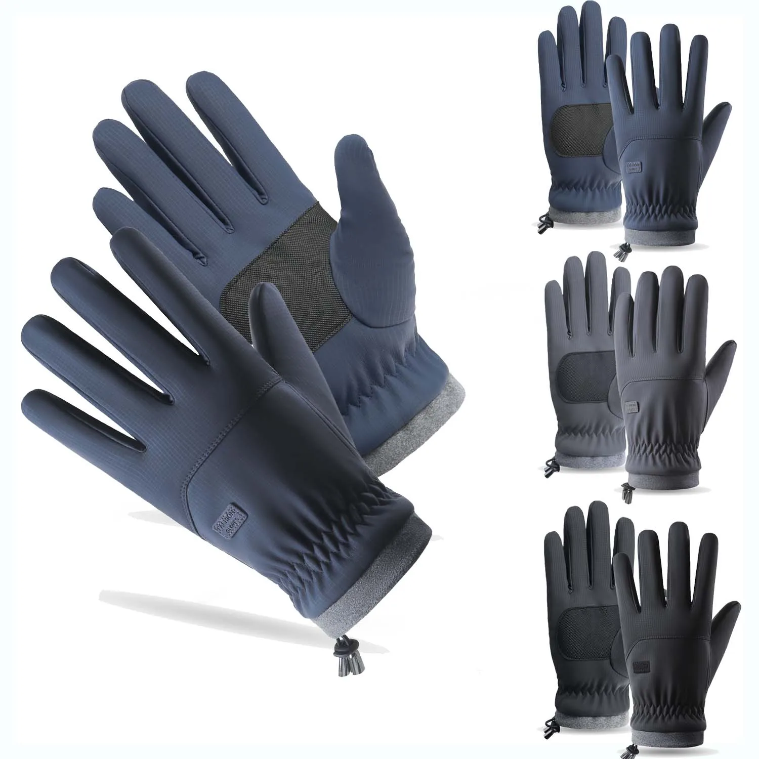 1 Pair Winter Outdoor Cycling Sports Gloves Men's Women's Winter Running TouchScreen Full-finger Gloves Christmas Halloween Gift