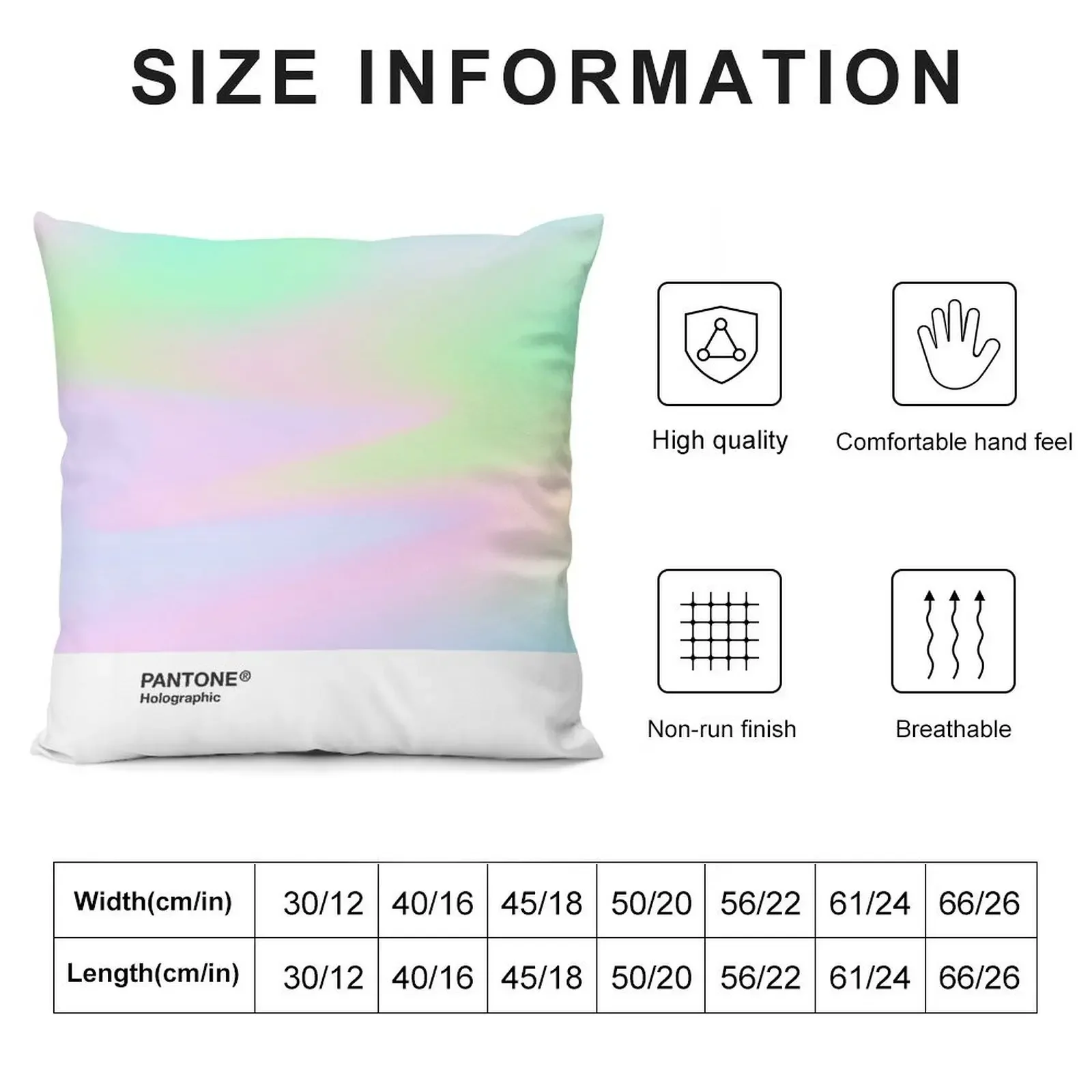 H.I.P.A.B - Holographic Iridescent Pantone Aesthetic Background pt 4 Throw Pillow pillow cover luxury pillow