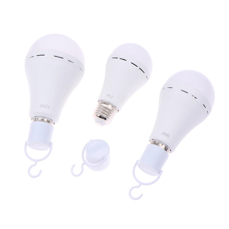 New Outdoor Camping LED Emergency Light Operated White Light Bulb Battery Light Rechargeable Stay Lights Up When Power Failure