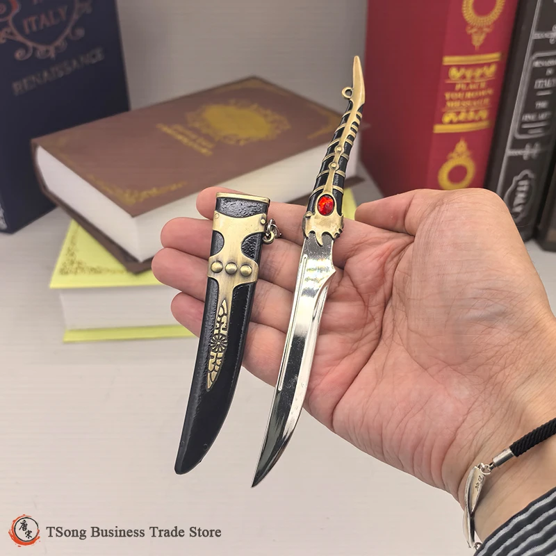 لعبة 18 سنتيمتر (7.08 بوصة) ملحقات الأفلام والتلفزيون فاليريا التنين الخناجر القرون الوسطى نسخة طبق الأصل مصغرة من الأسلحة نموذج العرش #2