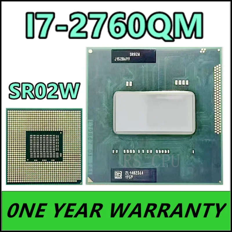 i7-2760QM i7 2760QM SR02W 2.6 GHz Quad-Core Eight-Thread CPU Processor 6M 45W Socket G2 / rPGA988B