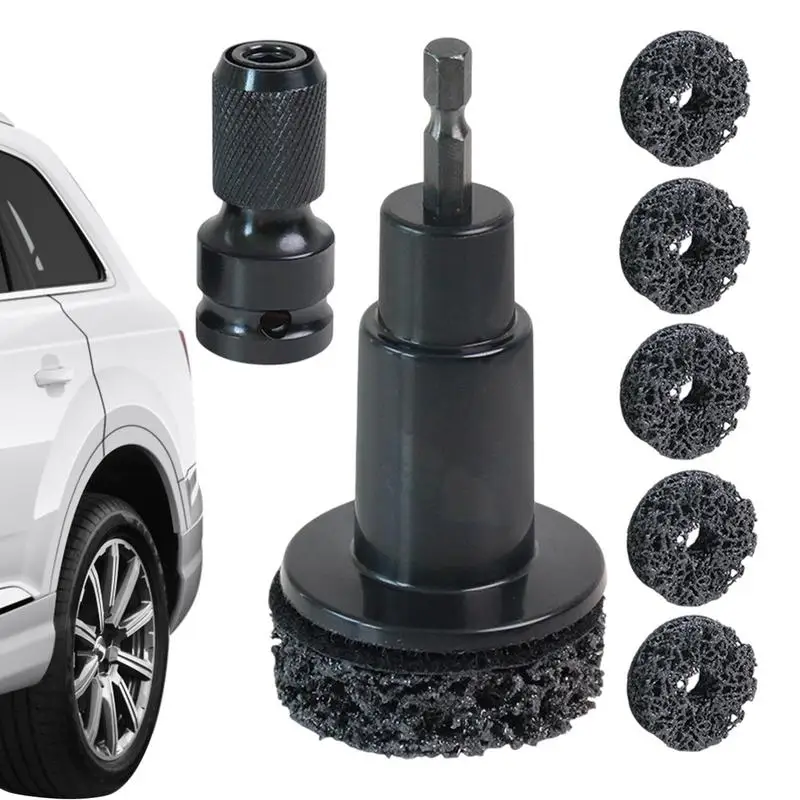 

Wheel Stud Cleaner Wheel Hub Resurfacing Kit Brake Grinding Cleaner Rust Remover Polish Auto Tool for 1/2 In Wrench, Lug & Nut