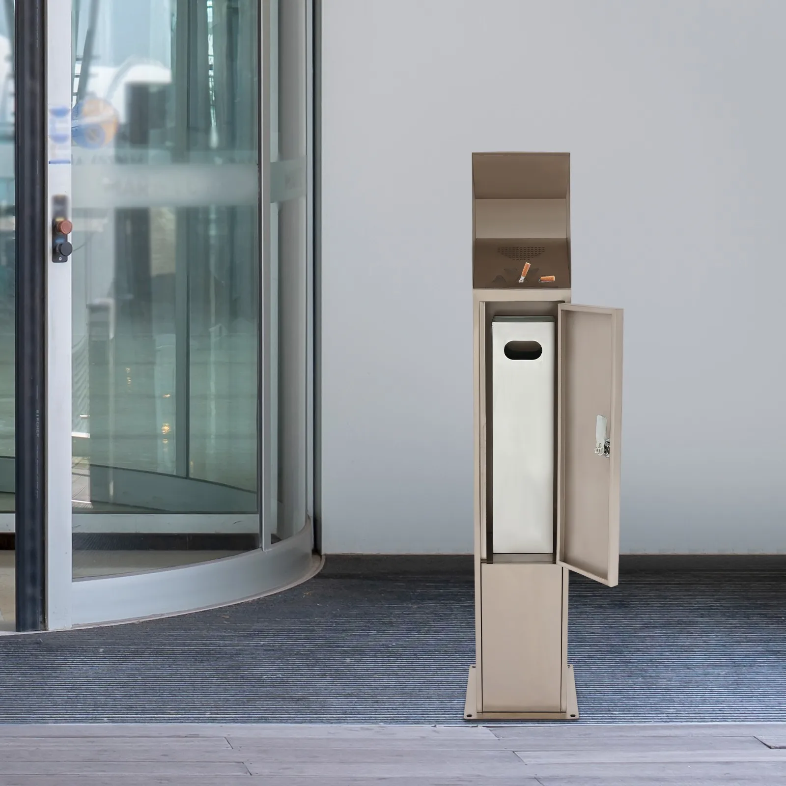 

Вертикальный пылесборник 17X17X90 см - из нержавеющей стали, прочный и легко чистится, для использования в помещении