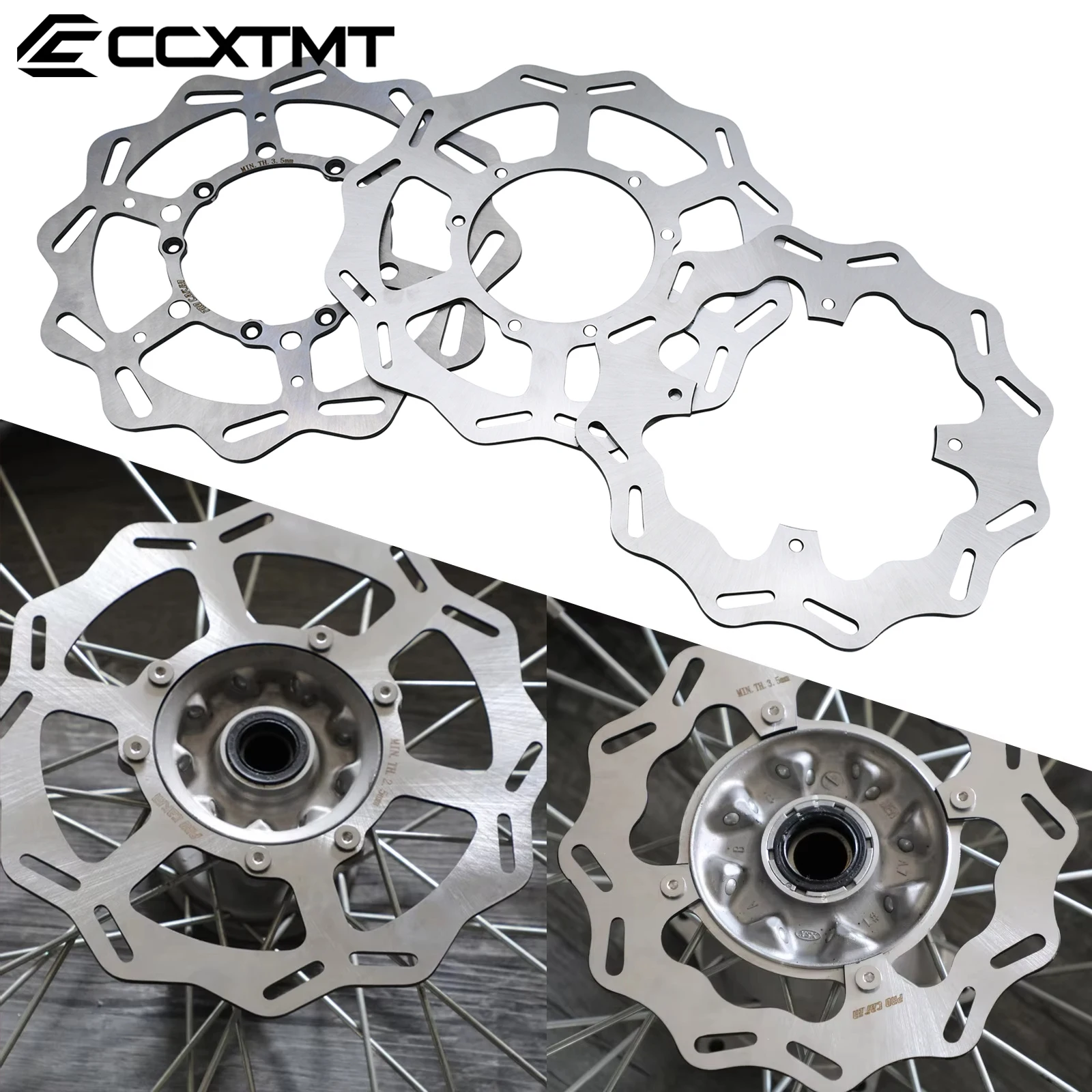 Rotor de disco de freno delantero y trasero para coche, accesorio de 270mm, 260mm, 240mm, para Honda CR125 CR250 CR125R CRF250R CR250E CRF250R CRF250X CRF450R CRF450RX Etc.