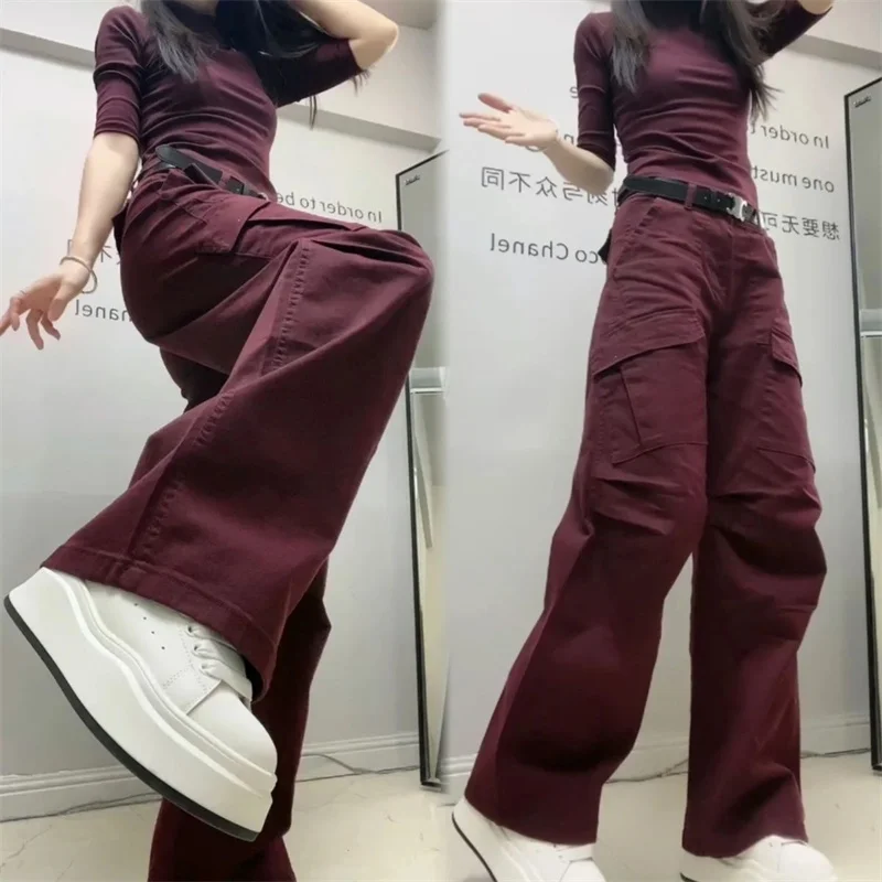 

Korean Women Casual Traight Cut Cowboy Trousers Retro Femme Curved Knife Jeans Spring Lady High Waist Large Size 4XL Denim Pants