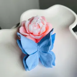 3D Butterfly Silicone Mold Butterfly Decorative Tray Concrete Mold Love Jasmine Candle Soap Clay Mold
