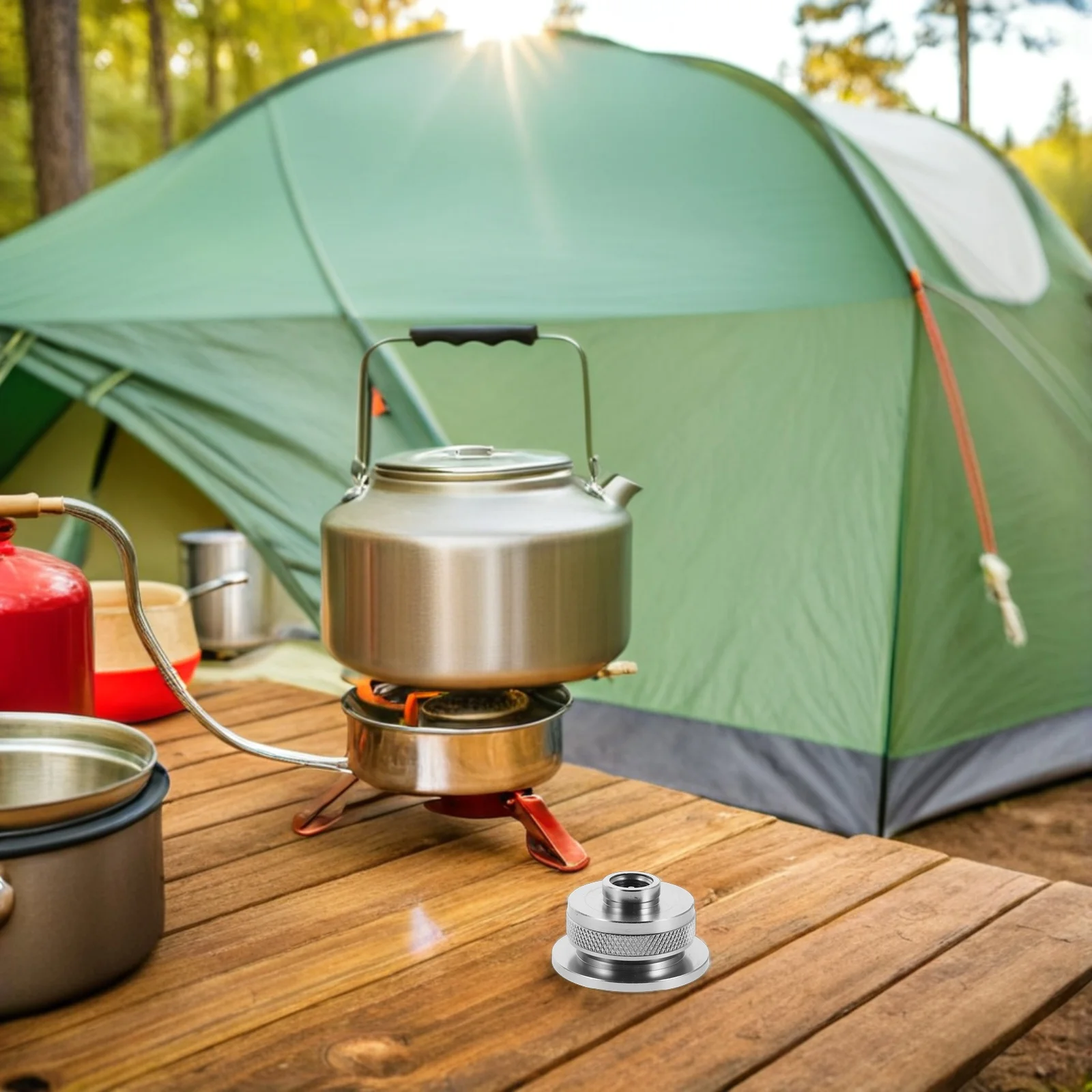 

Gas Tank Conversion Joint Propane Stove Adaptor Camping Canister Convertor Burner Adapter Converter Aluminum Alloy Cylinder