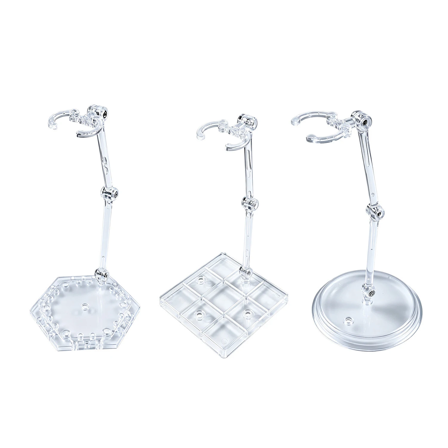 1/6 1/8 1/12 Doll Display Stand Square/Round BJD Doll Support Stand Action Figures Model waist‑holding Support Brace Accessories